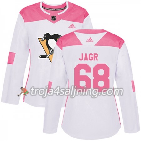 Pittsburgh Penguins tröja Jaromir Jagr 68 Vit 2017-2018 Adidas Rosa Fashion Authentic - Dame NHL Tröjor Pittsburgh Penguins tröja Jaromir Jagr 68 Vit 2017-2018 Adidas Rosa Fashion Authentic - Dame NHL Tröjor